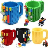 Tazón Taza Mug Para Jugar Con Tus Lego Colores Bloques Brick