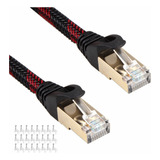 Cable Red Cat 8 Rj45 Sftp Ethernet 40 Gbps 20 Metros