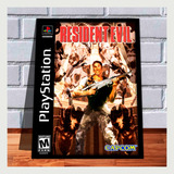 Quadro Decorativo A4 25x33 Playstation 1 Resident Evil 1