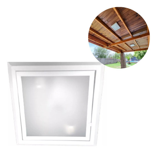 Plafon Led Lampara Hogar G9 12w Luz Fría Chato 25x25 