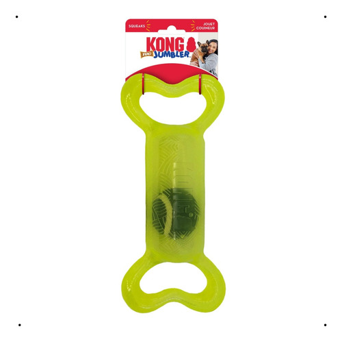 Brinquedo Kong Jumbler Tug C Bola Para Cães Médio/grande