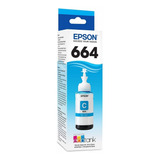 Tanque De Tinta Epson Ecotank 664 Cyan 70ml 6500 Páginas