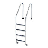 Escalera 4 Peldaños Para Piscina Acero Inox Vertex