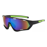 Gafas De Sol Deportivas Running Ciclismo Negra Verde