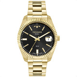 Relógio Masculino Technos Dourado Riviera Luxo Original