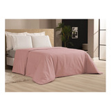 Capa De Edredom Queen Duvet Zíper 2,50 X 2,60 400 Fios Luxo Cor Rose Blush