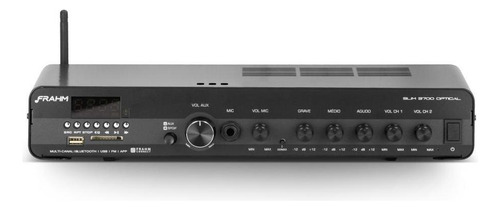 Amplificador Frahm Slim 3700 App Mult Channel Bluetooth Cor Preto Potência De Saída Rms 120 W