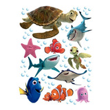 Decoración Cuarto Pared Infantil  Nemo Y Dory Sticker 80x60