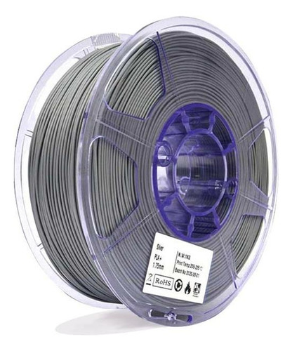 Filamento 3d Pla Premium Color Plus De 1.75mm Y 1kg Silver Wolf