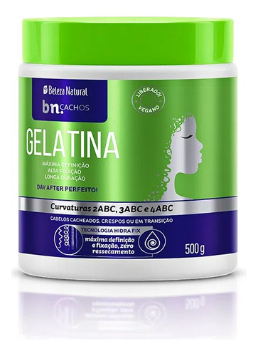 Gelatina Bn.cachos 500g Definição Fixação  Beleza Natural