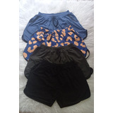 Kit C/4 Shorts Em Viscolycra M Estampas Variadas