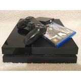 Playstation 4 Fat Desbloq 500 Gb + Hd Esterno Lotado De Jogo