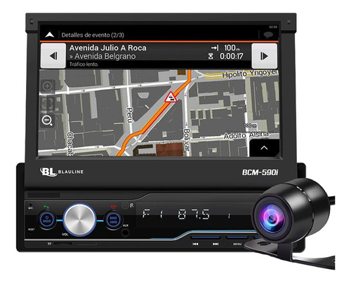 Pantalla In Dash Plegable Gps 7 Pulgadas Camara Retroceso