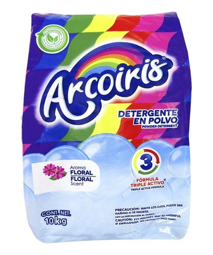 Detergente En Polvo Arcoiris 10 Kgs 