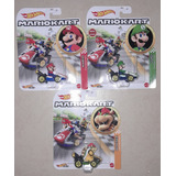 Mario Luigi Browser Mario Kart Hot Wheels Lote De 3 Pzas