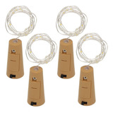 Garrafa De Vinho Em Forma De Cortiça String Light 20 Led Nig