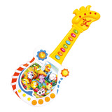 Brinquedo Guitarra Infantil Guitarrinha Com Som E Luz+pilhas