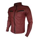 Chaqueta Hombre En Cuero Sintético Tipo Slim Cuerotex