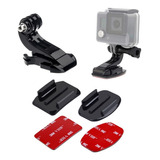 Suporte Capacete Moto Adesivo Gopro Xtrax Eken Go Pro Xiaomi