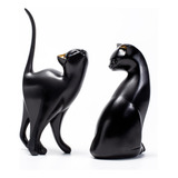 Mubeey Dos Bonitas Esculturas Y Figuras De Gatos Para Decora