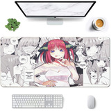 Mouse Pad Gamer Quintillizas Nino Manga Arte Grande 40x90cm