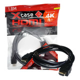 Cable Hdmi 1.8 Metros Ultra Hd 4k Cobre Puro, Reforzado 