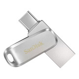 Pendrive Sandisk Ultra Drive Luxe Usb Type-c 64 Gb 150 Mb/s Color Plateado