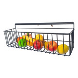 Suporte De Parede Para Frutas Em Ferro Estilo Industrial