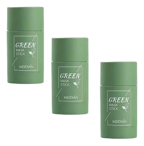 Mascarilla Facial Green Stick Para Eliminar El Acné, 3 Pieza