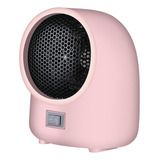 Mini Ventilador Calentador 400w Eléctrico Silencioso Rosado