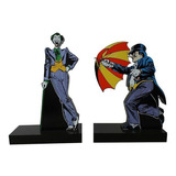 Aparador Livros Madeira Joker Pinguim Dc Comics Herois Geek Cor Preto