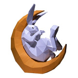 Conejo En La Luna Para Armar Papercraft (format Digital Pdf)