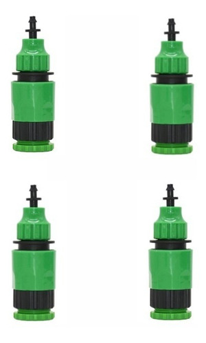 Adaptadores Rapidos (4 Pzs) Grifo 1/2 Y 3/4 Para 4/7mm Tubin