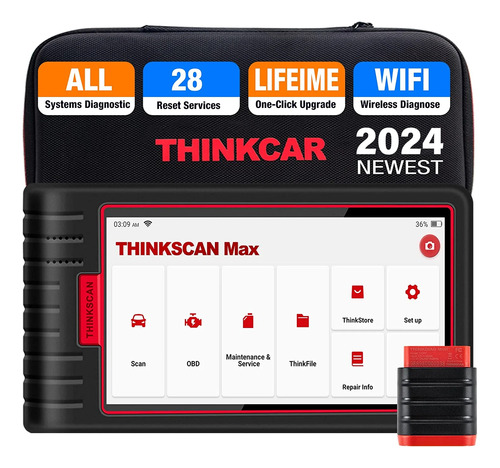 Thinkscan Max Escaner Automotriz Obd2 Sas Abs Bms Epb Tpms