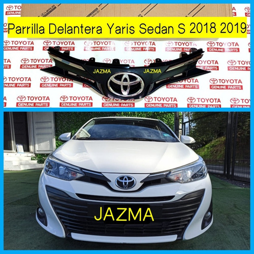 Parrilla Delantera Yaris Sedan S 2018 2019 Original 5 Pza   Foto 4
