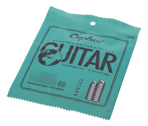 1 Pak De Cuerdas Orphee P/guitarra Electrica 10/46