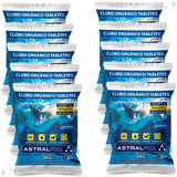 Kit 10 Pastilhas Tabletes Cloro Piscina 200g