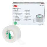 Venda 3m Transpore 1527-1 Blanco Transparente 2,5cmx10m 1rol