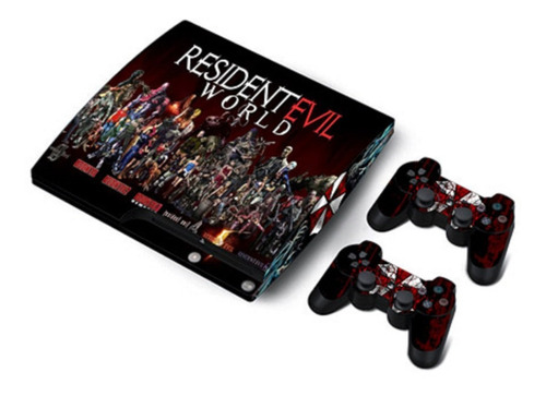 Skin Personalizado Ps3 Slim Resident Evil