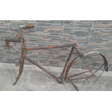 Antiguo Cuadro De Bicicleta Empipada Rodado 28 A Reciclar