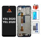 Pantalla Lcd Para Vivo Y31 2020/ Y51 2020 Con Marco