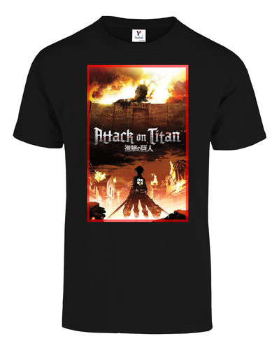 Playeras Attack On Titan Anime Eren Poster - 12 Modelos Disp