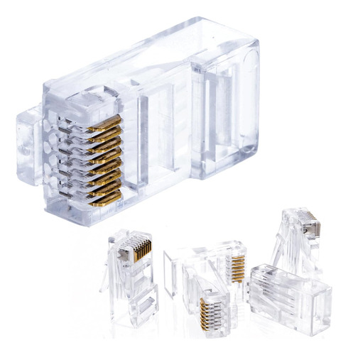 Rj-45 Cat6 Conector Utp Paquete De Red Lan Ethernet Plug)...