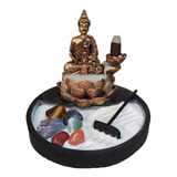 Jardim Zen Incensario Cascata Buda Hindu Pedra De 7 Chakras