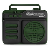 Mini Radio Retro Bluetooth Usb Colores Inalambrico Dolphin Color Verde