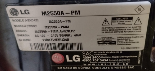 Tv Monitor Led LG M2550a 25 