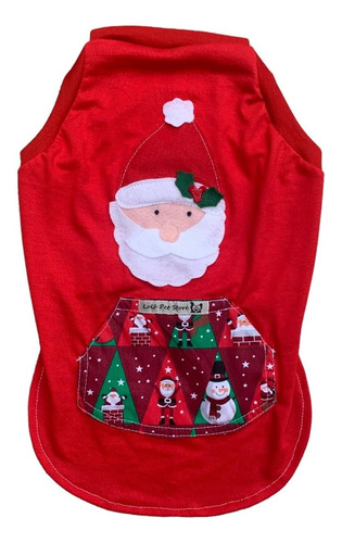 Roupas Cães Lolô-cachorro-macho- Natal Vermelho Noel - Pet 