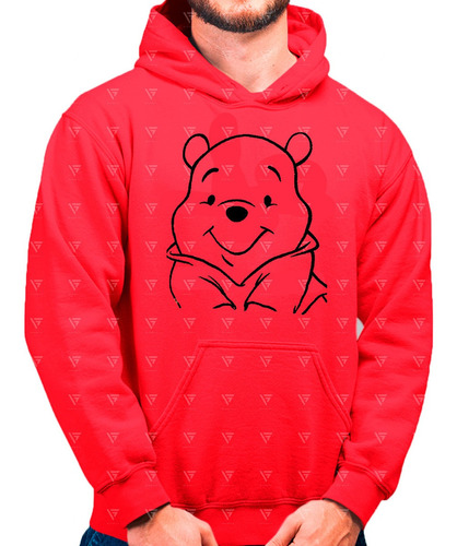 Poleron Con Diseño Silueta Winnie The Pooh