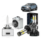 Para Kia Sportage 11-16 Kit De Focos Led H7 D3s Haz Alto/baj