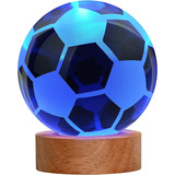 Esfera De Cristal Galaxia 3d Con Base Led - Pelota